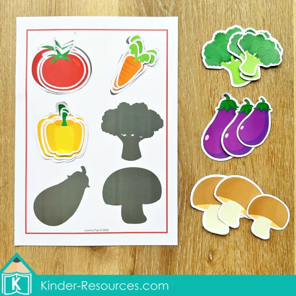 Food Preschool Centers Order By Size Vegetables