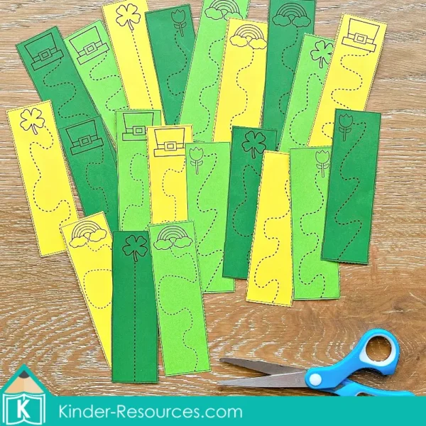 March Fine Motor Printable Activities. Cutting strips