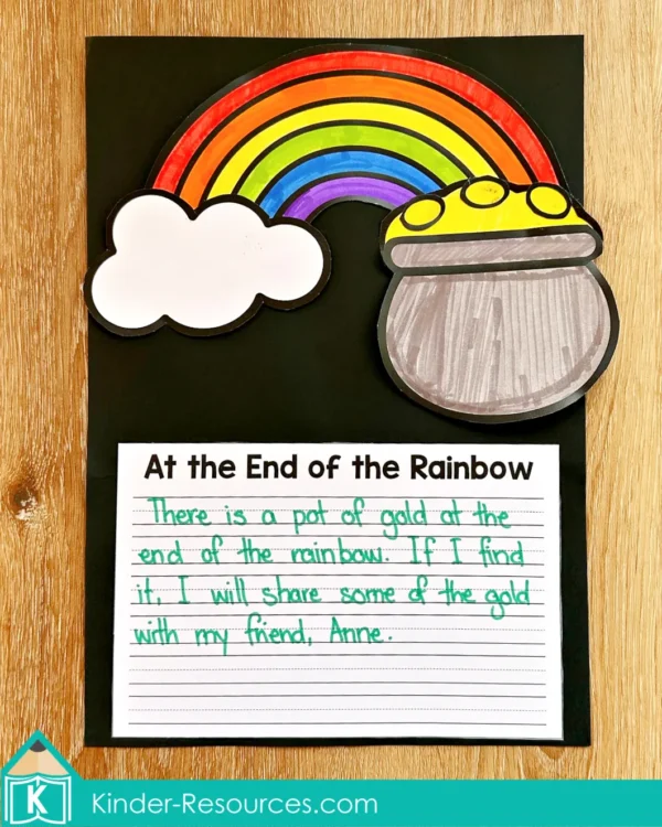 St. Patrick's Day Writing Craft Activity Craftivity. At the End of the Rainbow