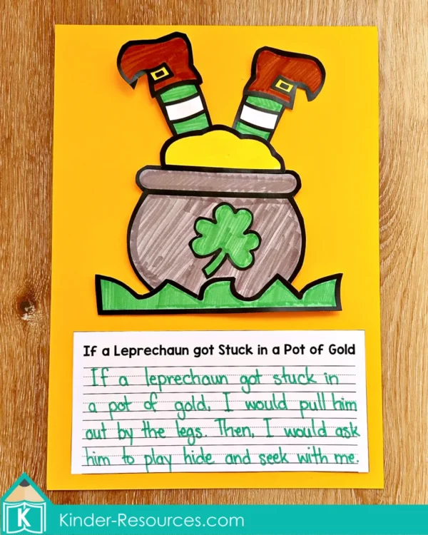 St. Patrick's Day Writing Craft Activity Craftivity. If a Leprechaun got Stuck in a Pot of Gold