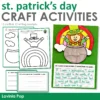 12 crafts and writing activities for St. Patrick's Day that include a variety of writing prompts and styles.