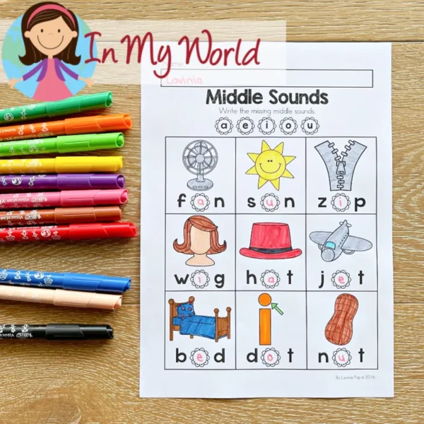 Preschool Spring Worksheets Missing Middle Sounds