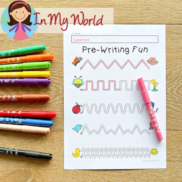 Preschool Spring Worksheets Pre-Writing Practice