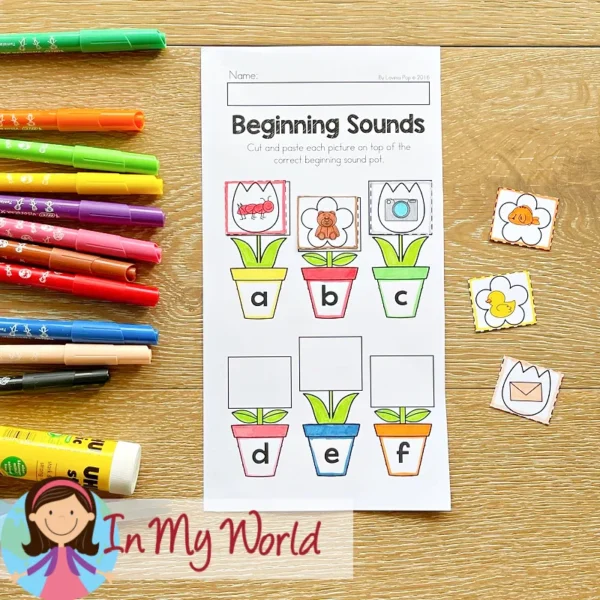 Preschool Spring Worksheets Beginning Sounds
