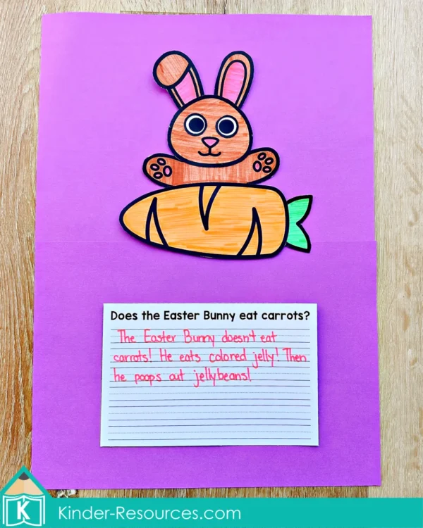 Easter Writing Craft Activity Craftivity. Does the Easter Bunny eat carrots