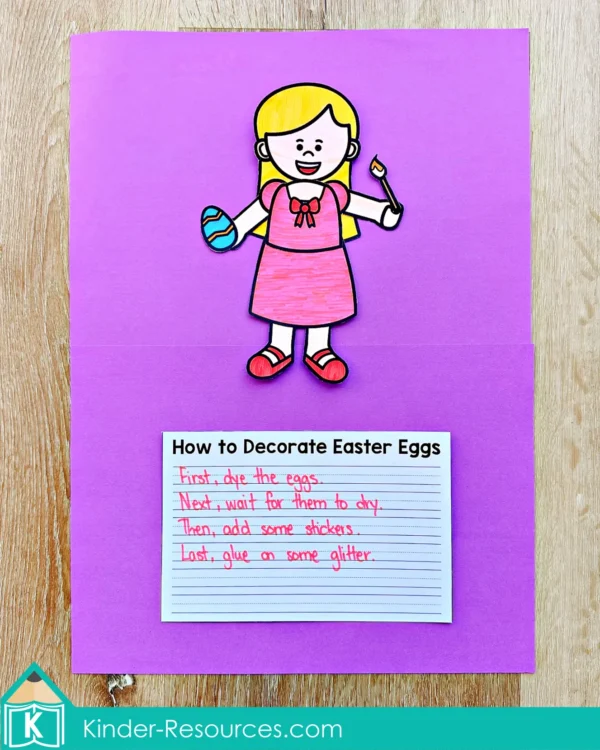 Easter Writing Craft Activity Craftivity. How to Decorate Easter Eggs