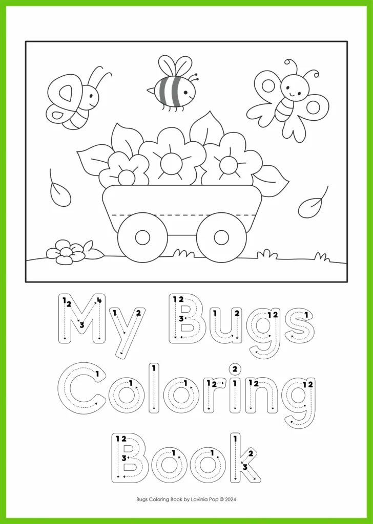 FREE Bugs Coloring Book by Lavinia Pop