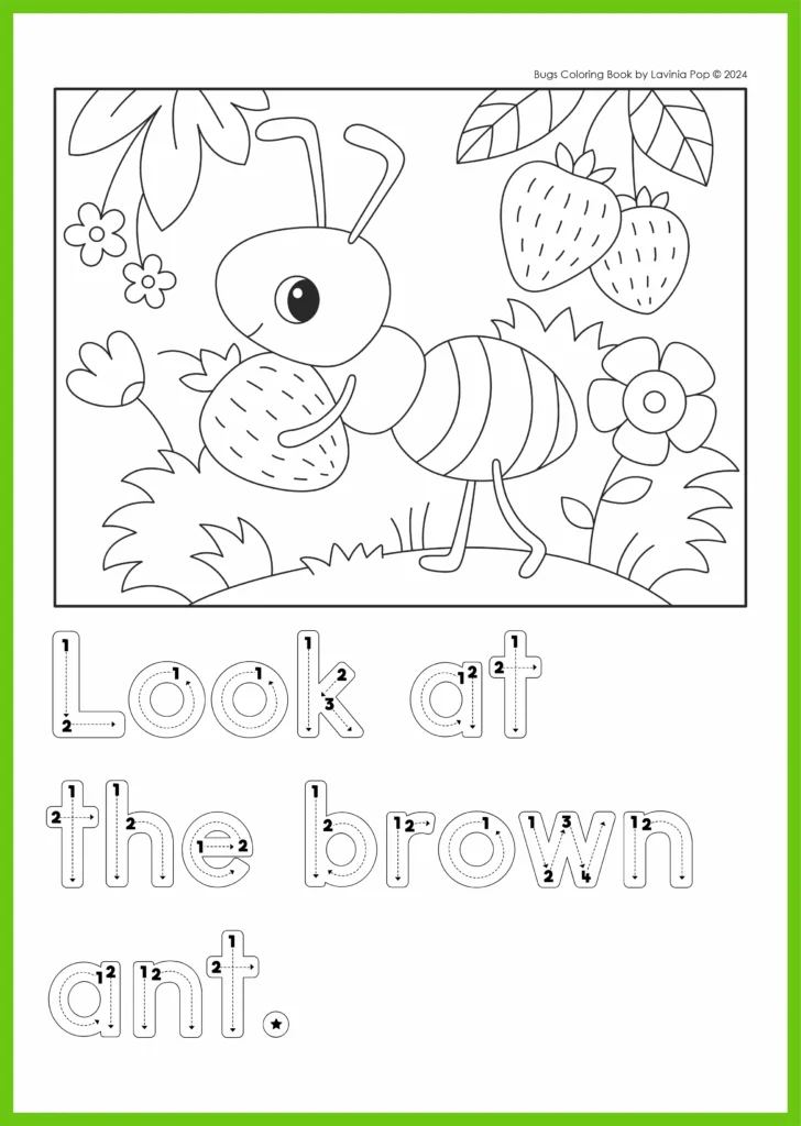 FREE Bugs Coloring Book by Lavinia Pop