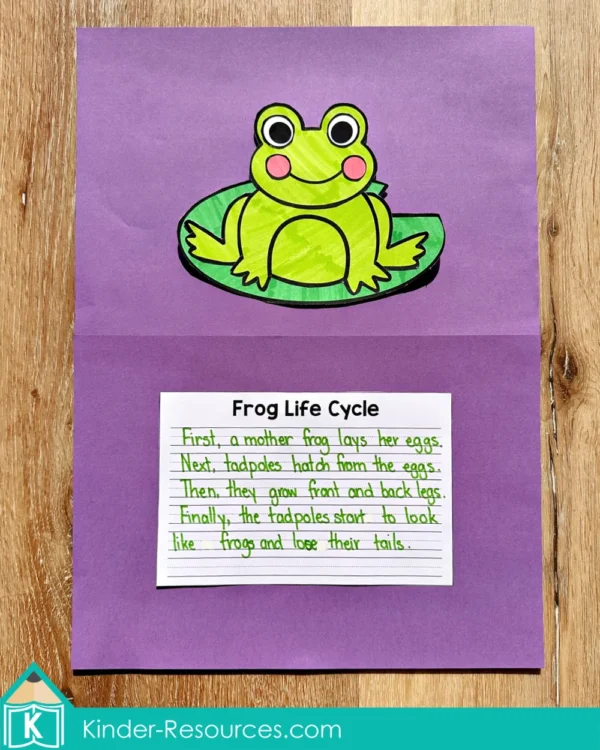 Spring Writing Craft Activity Craftivity. Frog Life Cycle