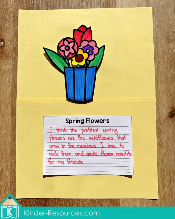 Spring Writing Craft Activity Craftivity. Spring Flowers