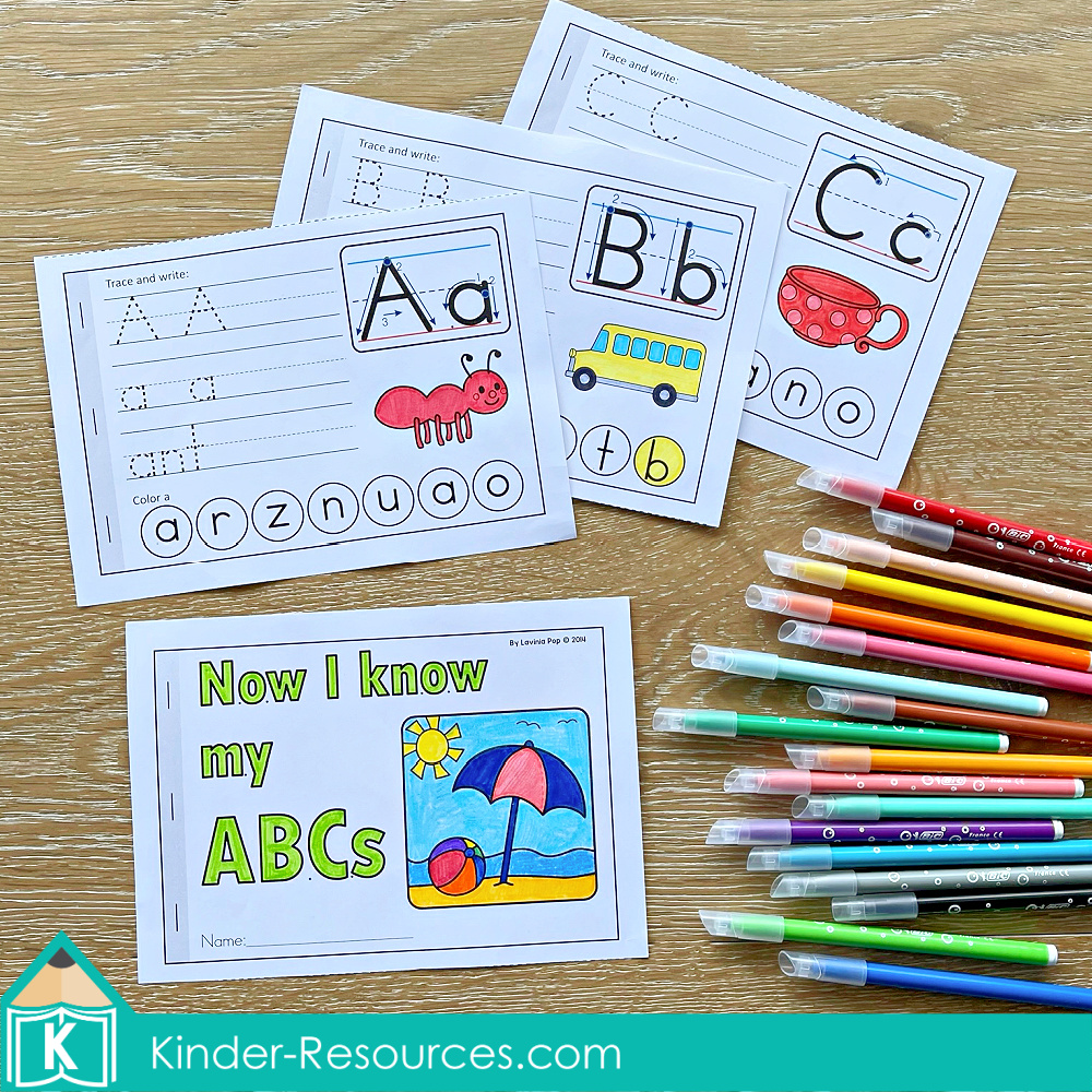 Summer Review Kindergarten Worksheets