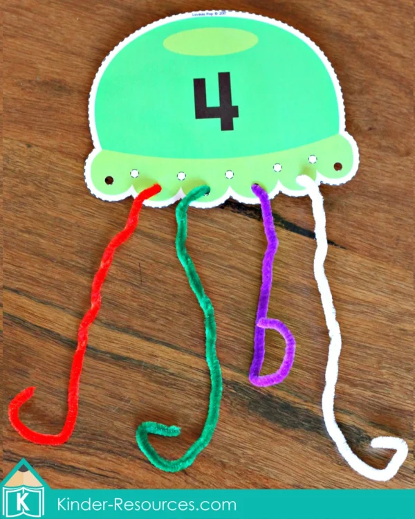 Ocean Preschool Center Activities. Jellyfish Counting