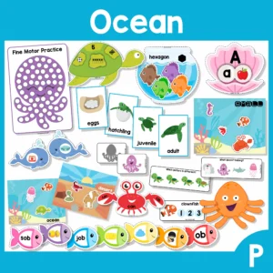 Ocean Center Activities for Preschool | 17 printable activities