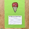Summer Writing Craft Activity. The Best Ice Cream Flavor