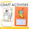 Summer Writing Prompts Craft Activity | 13 crafts and writing activities for Summer that include a variety of writing prompts and styles.