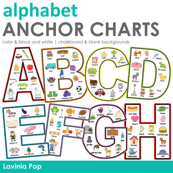 Alphabet Anchor Charts | Upper Case Letters