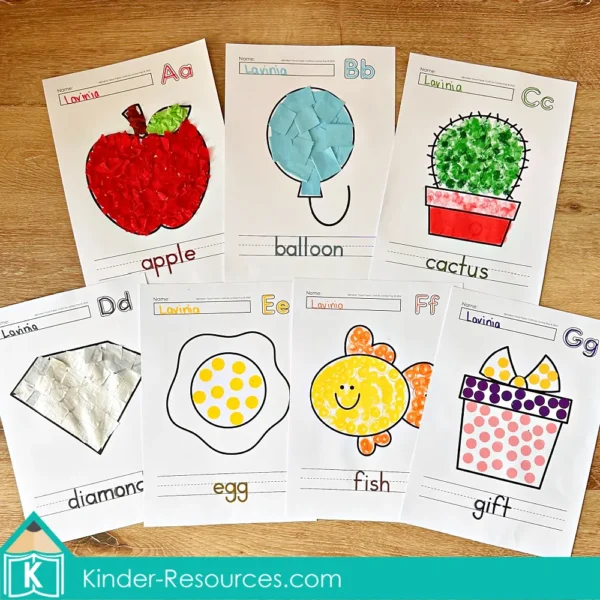 Alphabet Crafts for Fine Motor Development