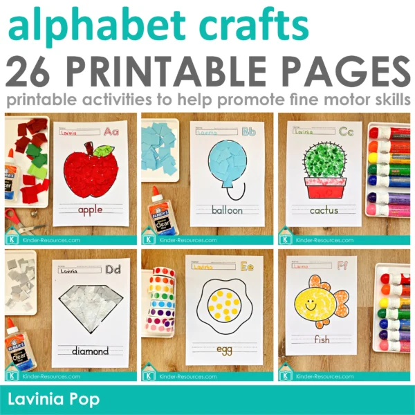 Alphabet Tissue Paper Crafts | Fine Motor Skills Activity