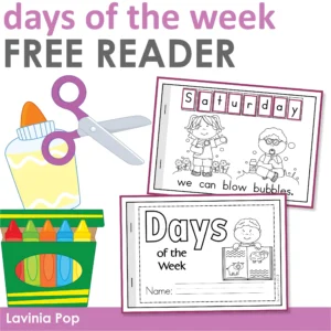 FREE Days of the Week Reader | Build the Word Cut & Paste Reader