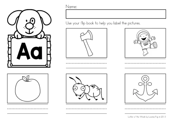 Alphabet & Sight Words Fluency FLip Book Readers | 26 booklets | 26 writing pages | 26 labelling pages