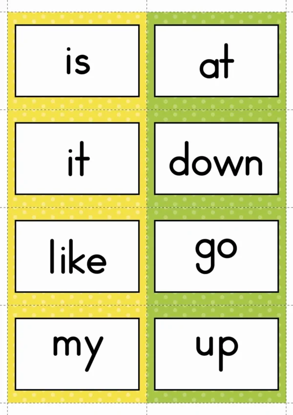 Free Sight Word Memory Game | 40 Pre-Primer Cards