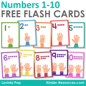 Free Number Flash Cards | Printable Cards for Number 1-10