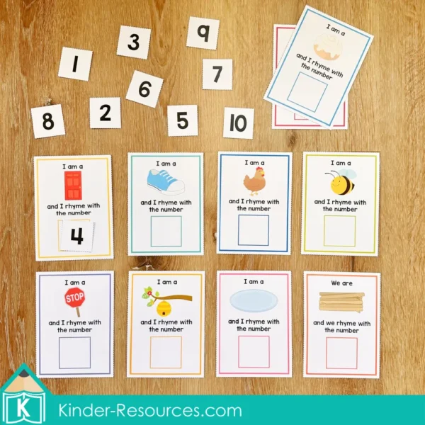 Number Rhymes Activity for Phonological Awareness. Add the number tiles to the rhyme