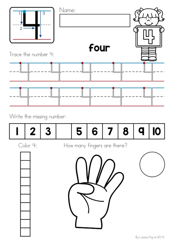 Numbers Concepts 1-20 | Number Sense Worksheets