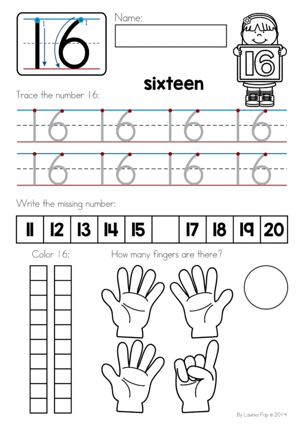 Numbers Concepts 1-20 | Number Sense Worksheets