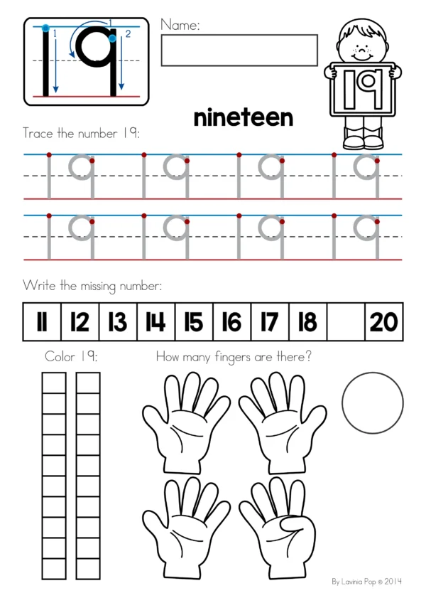 Numbers Concepts 1-20 | Number Sense Worksheets