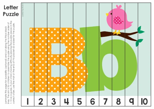 FREE Alphabet Puzzles | Upper and lower case letters with beginning sounds pictures