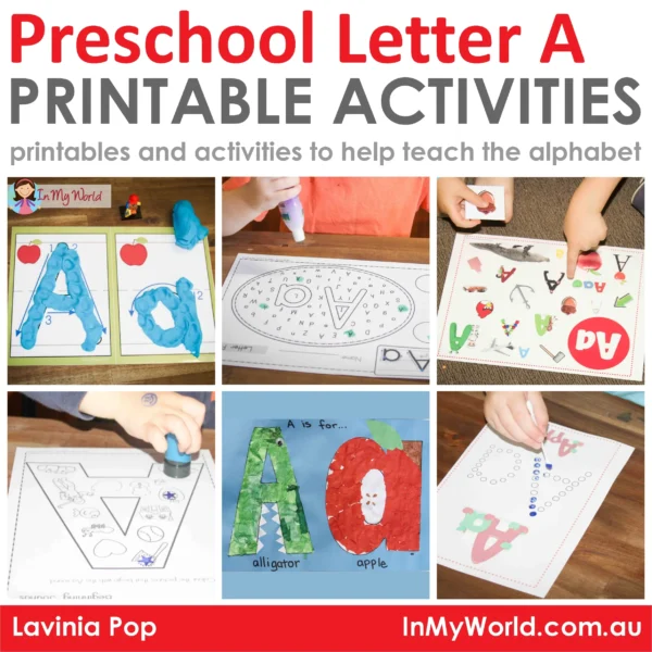 FREE Preschool Letter A Printable Worksheets and Activities