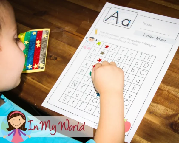 FREE Preschool Letter A Printable Worksheets and Activities. Alphabet Maze
