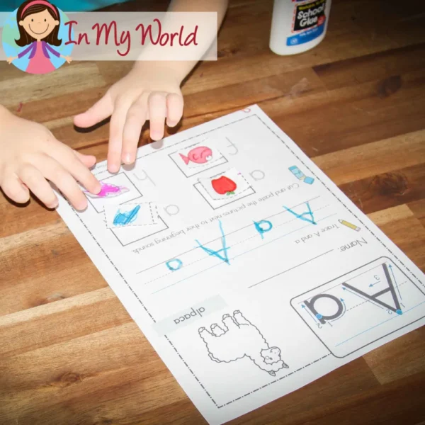 FREE Preschool Letter A Printable Worksheets and Activities. Beginning sounds worksheet
