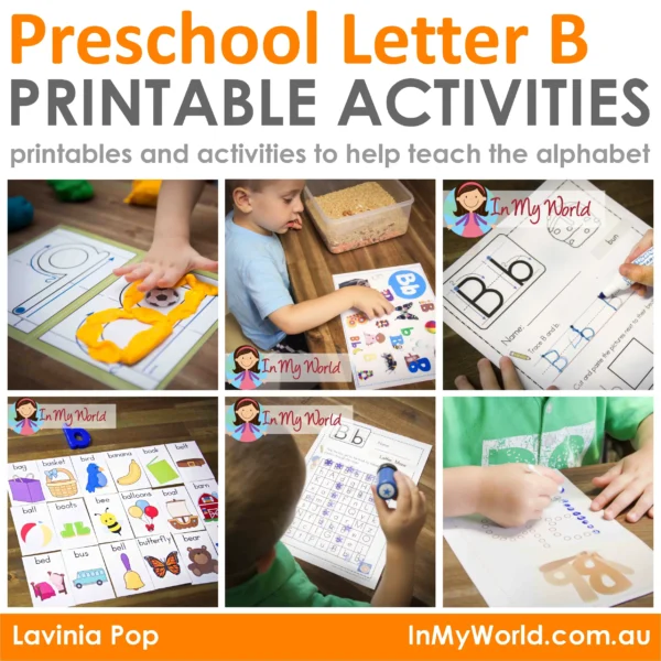 FREE Preschool Letter B Printable Worksheets and Activities