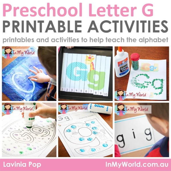 FREE Preschool Letter G Printable Worksheets and Activities