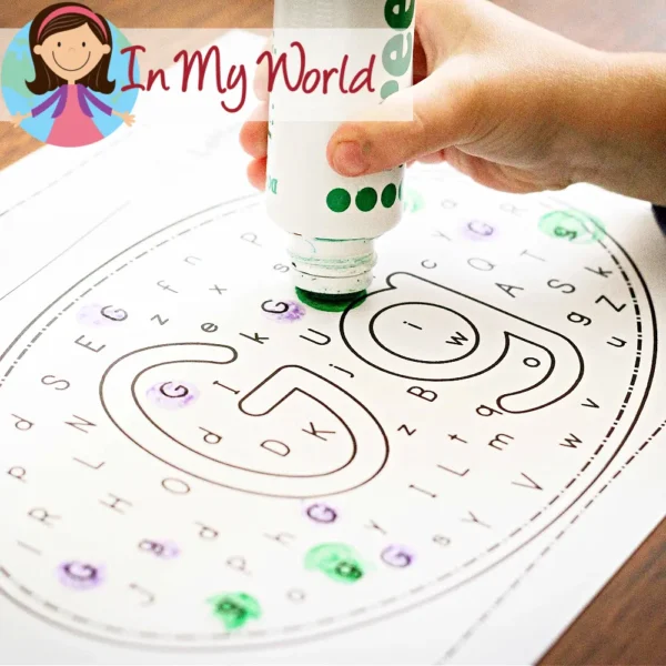 FREE Preschool Letter G Printable Worksheets and Activities | Letter G letter recognition with dot paints