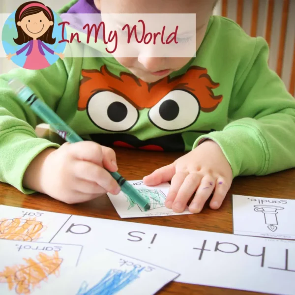 Preschool Letter of the Week C. Flip book emergent reader coloring