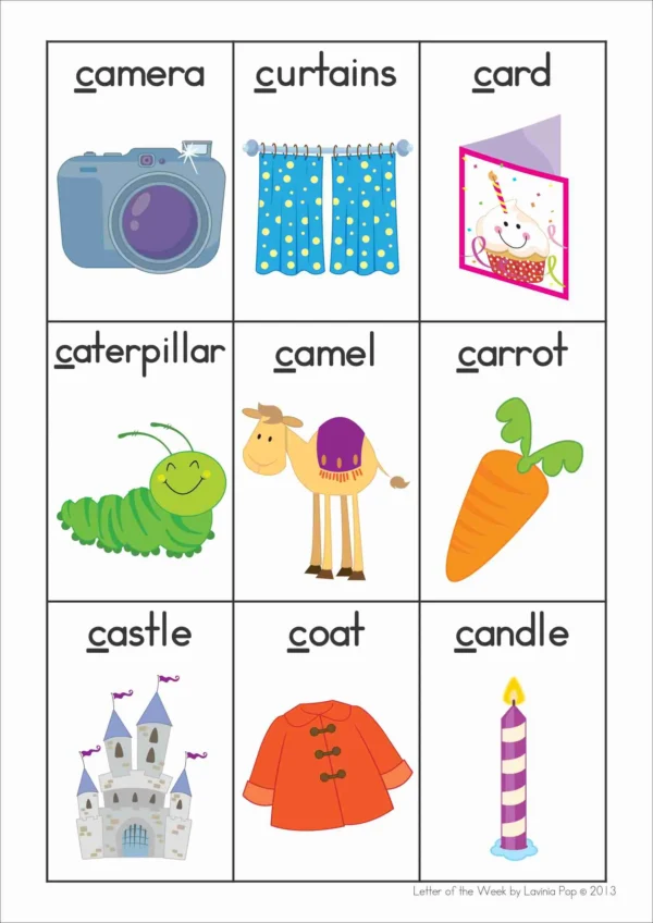 Alphabet Vocabulary Cards | Write the Room Activity