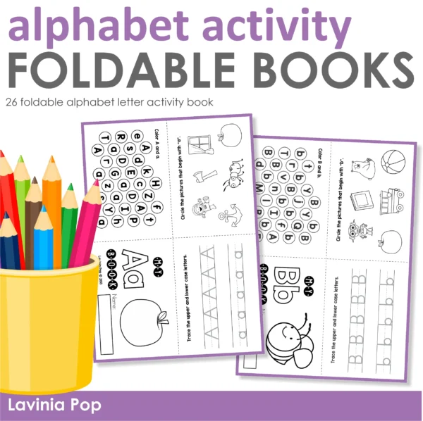 Foldable Alphabet Activity Books: A-Z