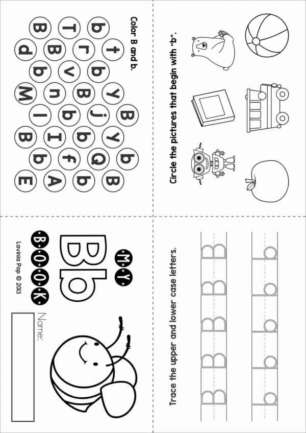 Foldable Alphabet Activity Books: A-Z