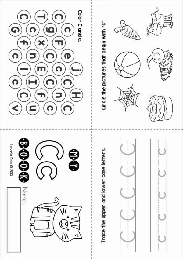 Foldable Alphabet Activity Books: A-Z