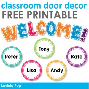 FREE Editable Classroom Door Decor | Back to School