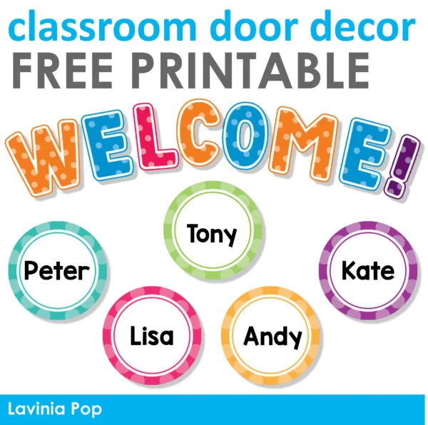 FREE Editable Classroom Door Decor | Back to School