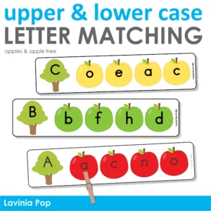 Alphabet Apple Match | Upper and Lower Case Letters