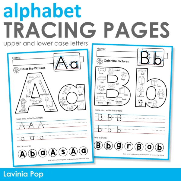 Alphabet Activity Book | Kindergarten Learning