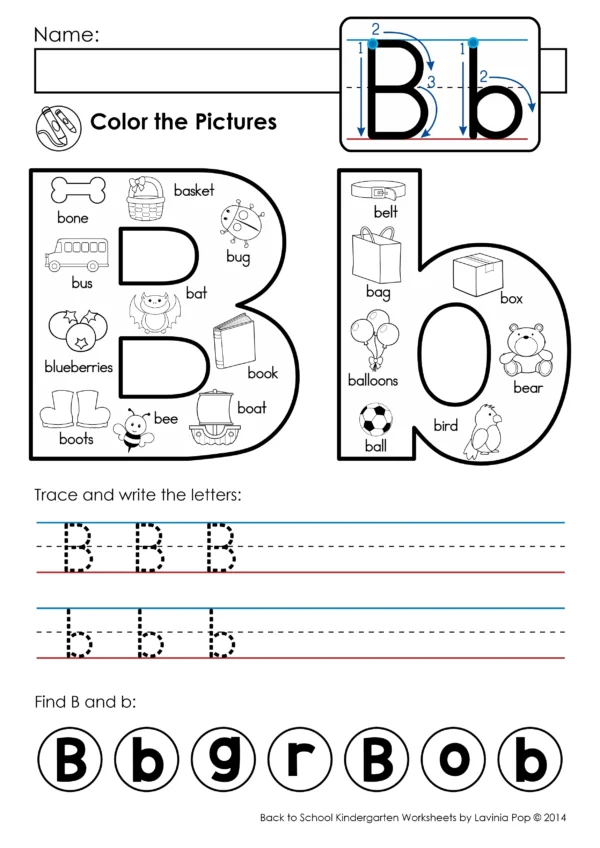 Alphabet Activity Book | Kindergarten Learning