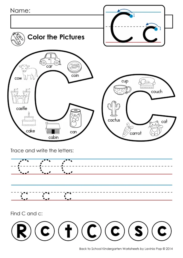 Alphabet Activity Book | Kindergarten Learning