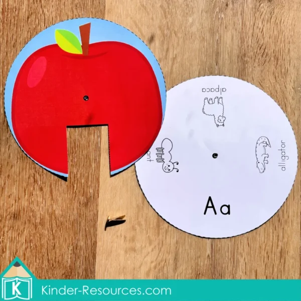 Alphabet Wheels Beginning Sounds. Letter A