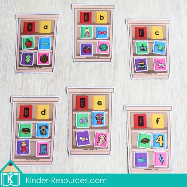 Community Helpers Printable Center Activities for Preschool. Library Books Beginning Sounds